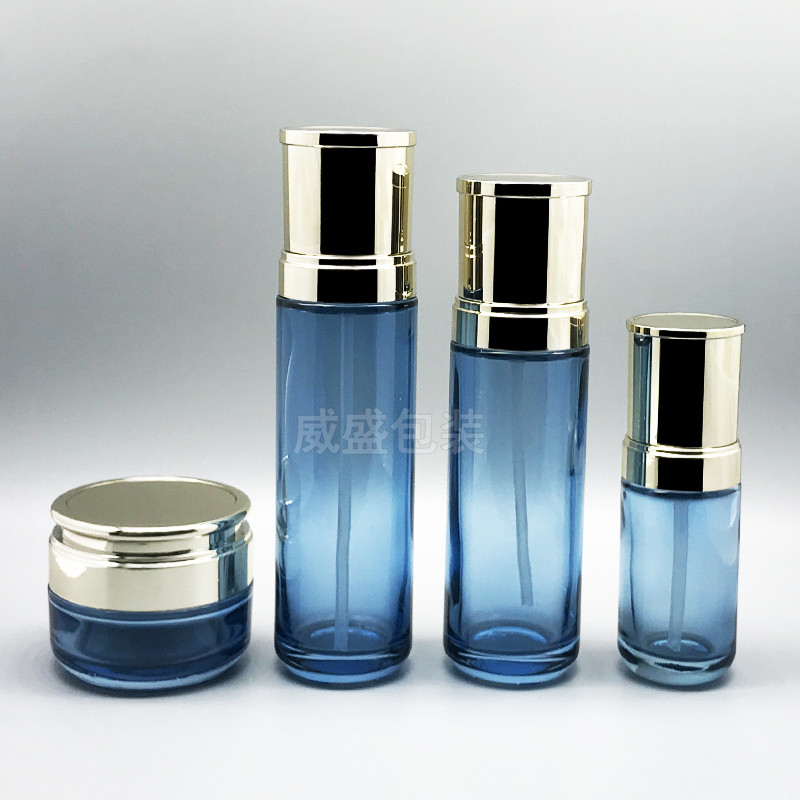 化妆品新款玻璃瓶  磨砂玻璃瓶现货  120ml乳液压(图3)